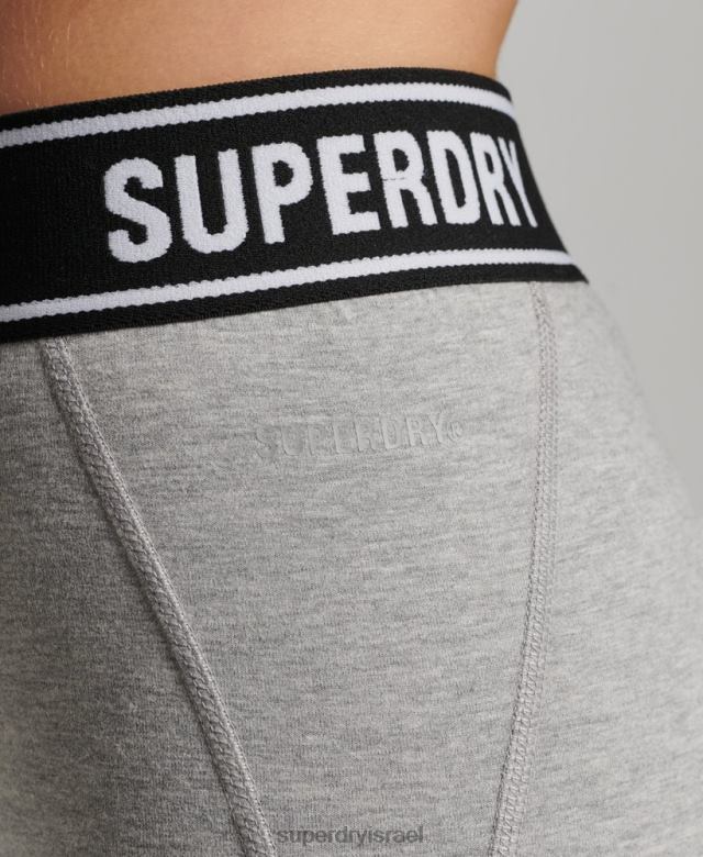 il Superdry נשים חותלות טייפ עצמאיות אפור 4LX2Z6585 הַלבָּשָׁה