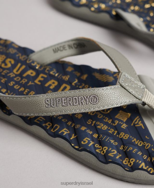 il Superdry נשים כפכפי שחייה פרימיום שָׁחוֹר 4LX2Z6726 נעליים