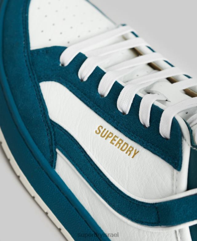 il Superdry נשים נעלי סלסילה טבעונית וינטג' גבוהה כְּחוֹל 4LX2Z6731 נעליים