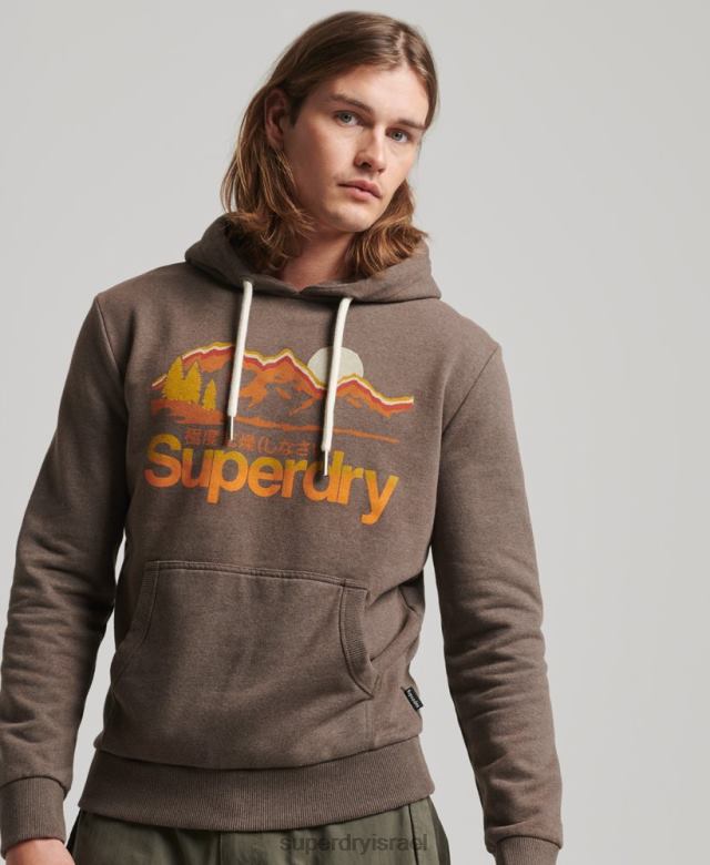 il Superdry גברים קפוצ'ון נהדר בחוץ חום 4LX2Z688 הַלבָּשָׁה