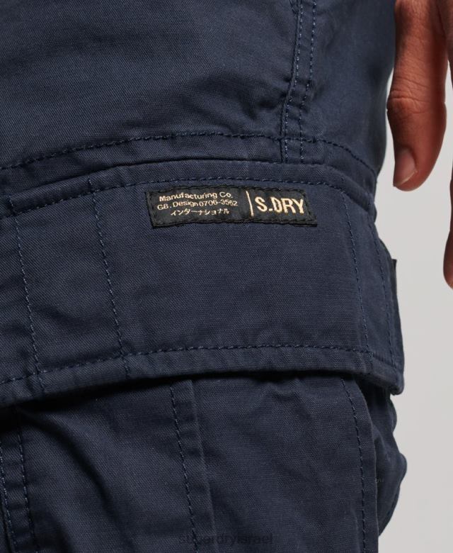 il Superdry גברים מכנסי מטען קצרים מכותנה אורגנית חיל הים 4LX2Z75 הַלבָּשָׁה