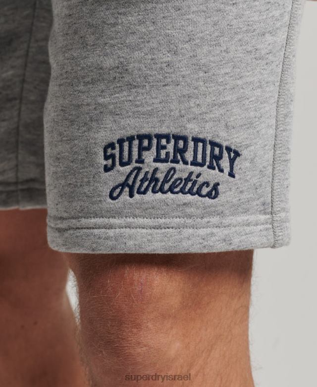 il Superdry גברים מכנסי ספורט וינטג' לספורט אפור 4LX2Z94 הַלבָּשָׁה