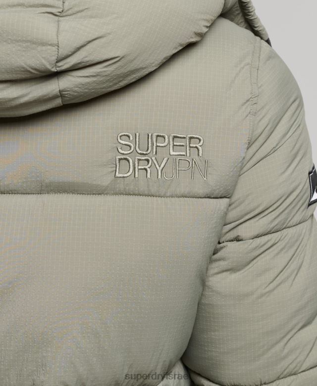 il Superdry גברים ז'קט קצר מרופד בקו מגע חָקִי 4LX2Z974 הַלבָּשָׁה