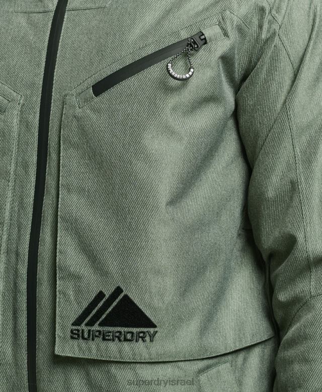 il Superdry גברים ז'קט לרכיבה חופשית ירוק 4LX2Z982 הַלבָּשָׁה