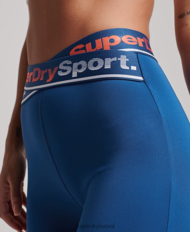 il Superdry נשים אימון חותלות קרוס 7/8 כְּחוֹל 4LX2Z4056 הַלבָּשָׁה