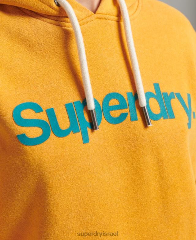 il Superdry נשים קפוצ'ון שנות ה-80 לוגו ליבה זהב 4LX2Z5939 הַלבָּשָׁה