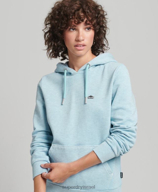 il Superdry נשים קפוצ'ון גרפי שטח משנות ה-90 כחול בהיר 4LX2Z5907 הַלבָּשָׁה