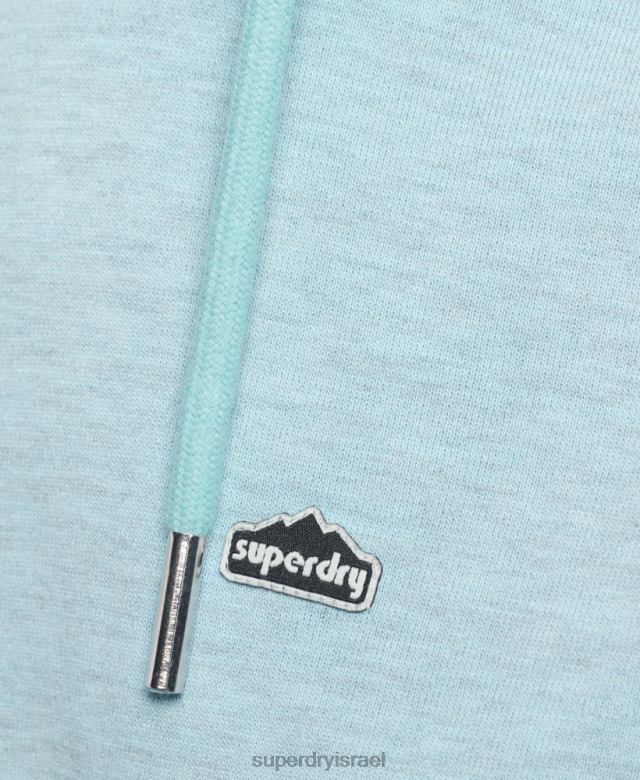 il Superdry נשים קפוצ'ון גרפי שטח משנות ה-90 כחול בהיר 4LX2Z5907 הַלבָּשָׁה