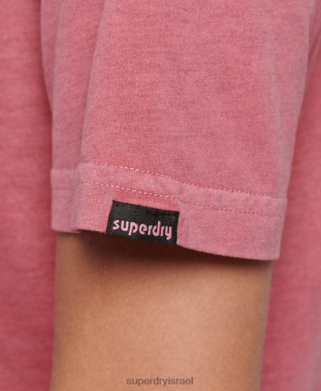 il Superdry נשים חולצת טריקו גרפית משנות ה-90 וָרוֹד 4LX2Z6210 הַלבָּשָׁה