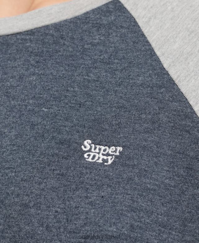 il Superdry נשים חולצת טריקו כותנה אורגנית Cali 2.0 raglan חיל הים 4LX2Z6260 הַלבָּשָׁה