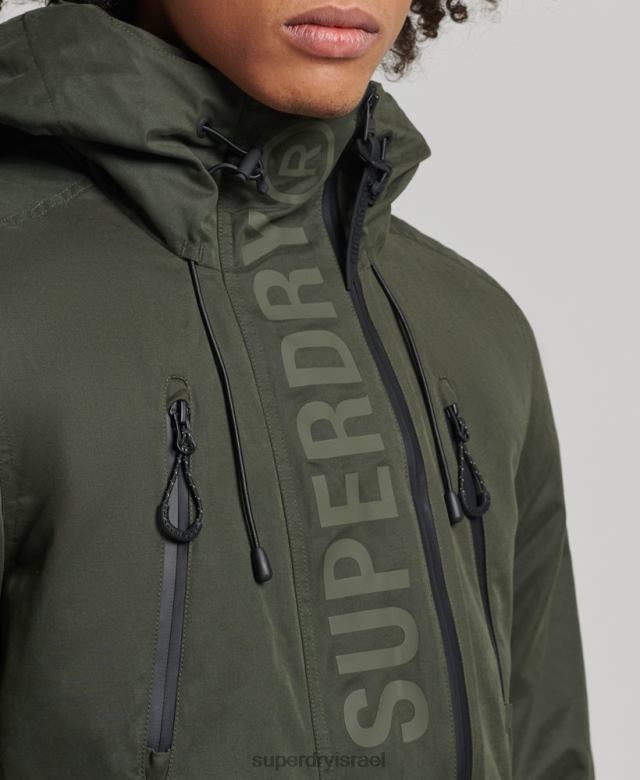 il Superdry גברים מעיל רוח אולטימטיבי מיקרופייבר SD ירוק 4LX2Z1094 הַלבָּשָׁה