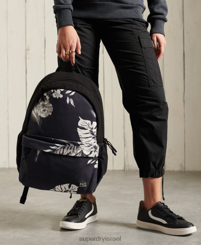 il Superdry נשים תיק גב מונטנה מסוג cali print שָׁחוֹר 4LX2Z6615 אביזרים