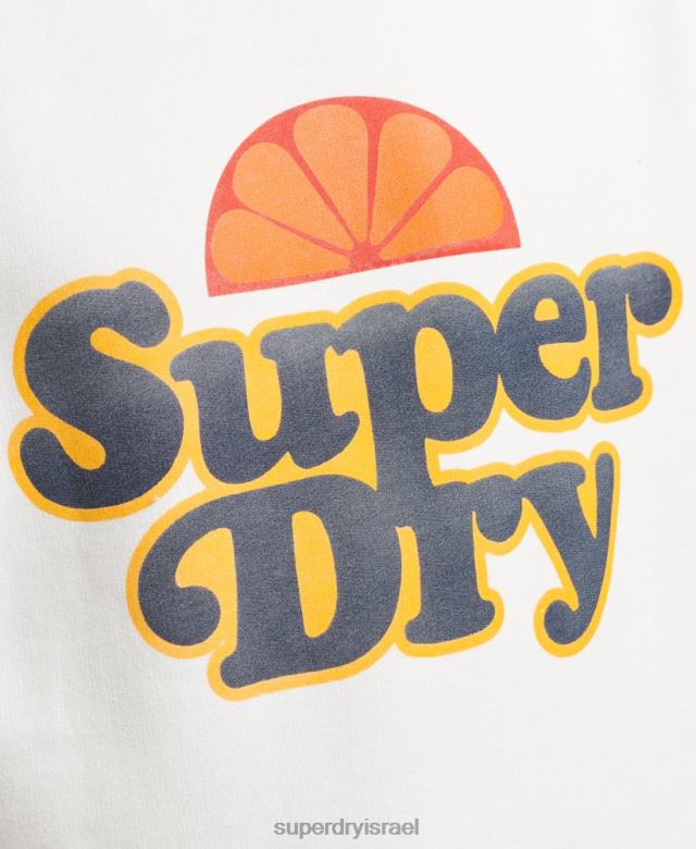 il Superdry גברים סווטשירט של צוות cooper nostalgia קרם 4LX2Z5051 הַלבָּשָׁה