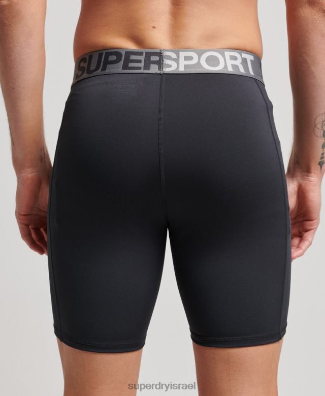 il Superdry גברים מכנסי core צמודים שָׁחוֹר 4LX2Z303 הַלבָּשָׁה