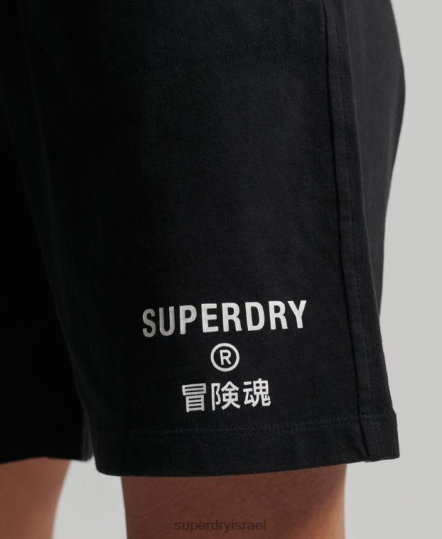 il Superdry נשים מכנסי ספורט קוד core לבנים שָׁחוֹר 4LX2Z3162 הַלבָּשָׁה