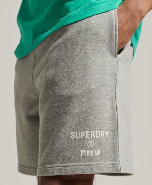 il Superdry גברים מכנסי ספורט קוד core אפור 4LX2Z323 הַלבָּשָׁה