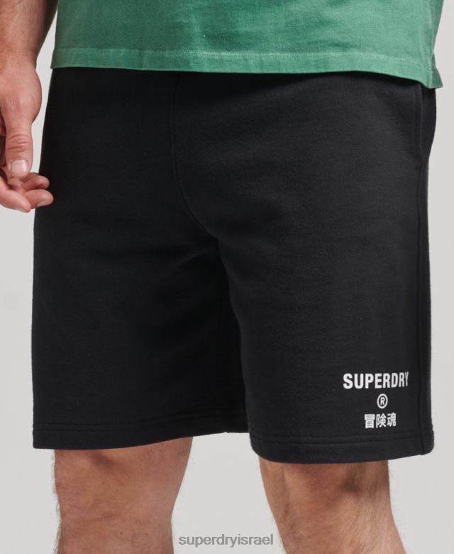 il Superdry גברים מכנסי ספורט קוד core שָׁחוֹר 4LX2Z347 הַלבָּשָׁה