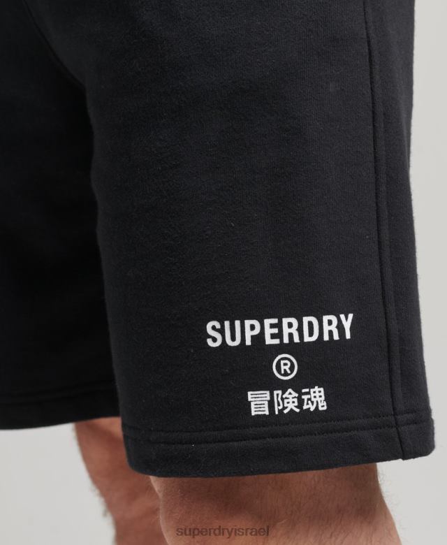 il Superdry גברים מכנסי ספורט קוד core שָׁחוֹר 4LX2Z347 הַלבָּשָׁה