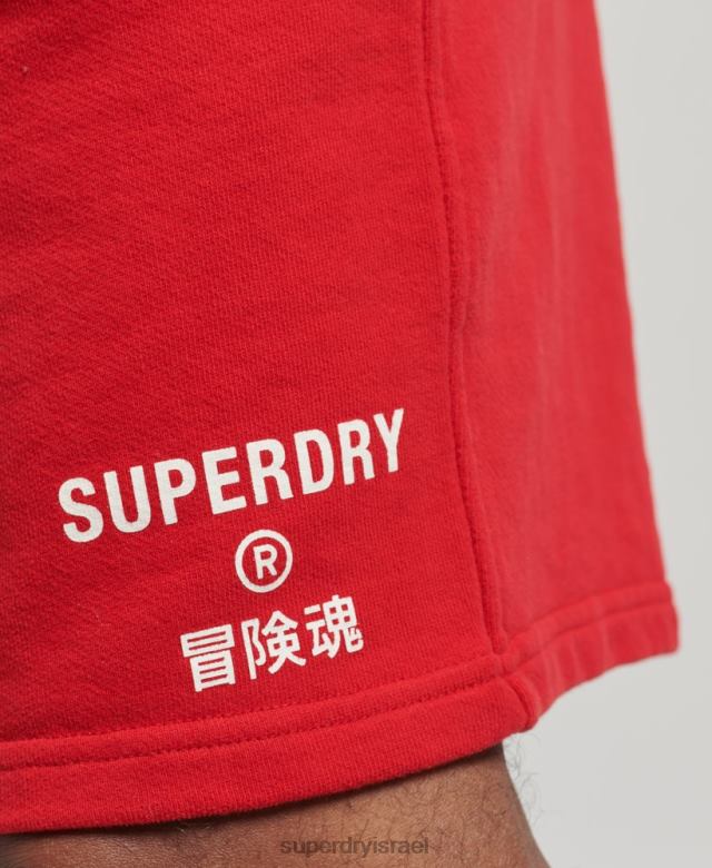 il Superdry גברים מכנסי ספורט קוד core אָדוֹם 4LX2Z367 הַלבָּשָׁה