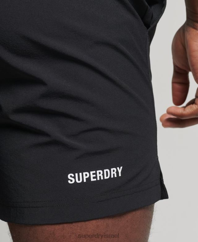 il Superdry גברים מכנסיים קצרים מולטי ספורט core שָׁחוֹר 4LX2Z5383 הַלבָּשָׁה