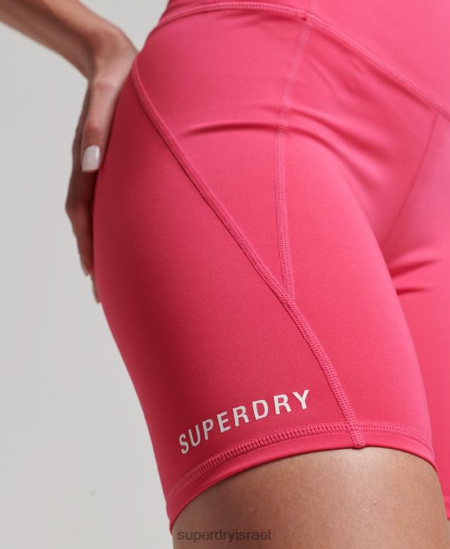 il Superdry נשים מכנסיים קצרים צמודים core 6 אינץ' וָרוֹד 4LX2Z6348 הַלבָּשָׁה