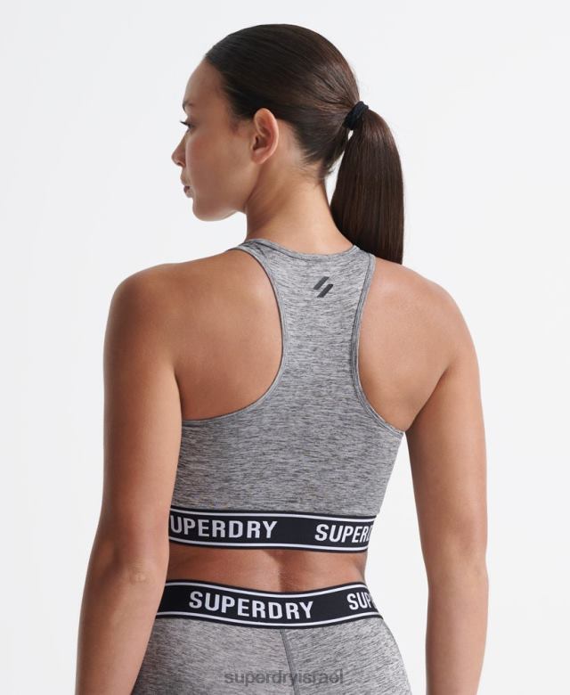 il Superdry נשים חזיית אימון core cross אפור 4LX2Z4200 הַלבָּשָׁה