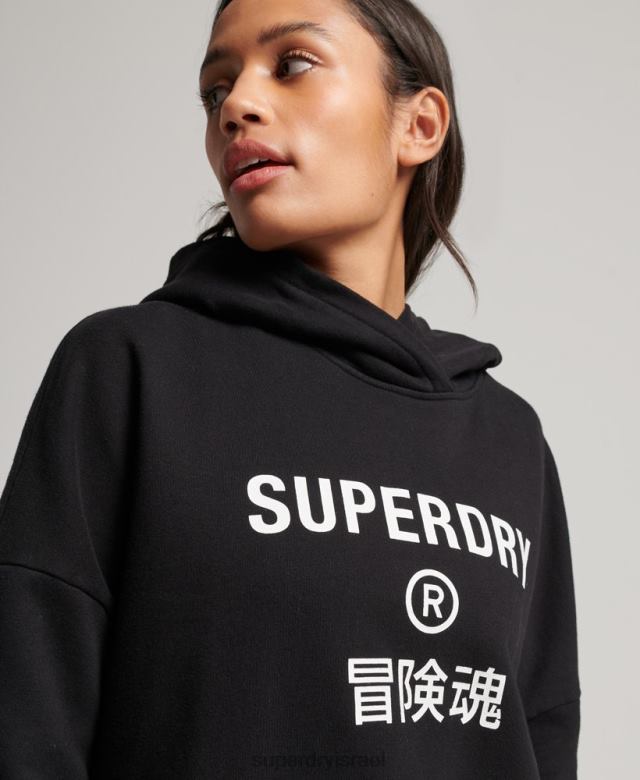 il Superdry נשים קפוצ'ון core sport box box שָׁחוֹר 4LX2Z2302 הַלבָּשָׁה