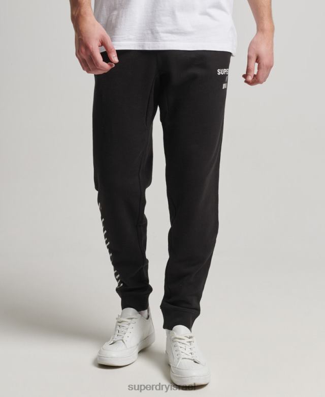 il Superdry גברים קוד core sport joggers שָׁחוֹר 4LX2Z6377 הַלבָּשָׁה