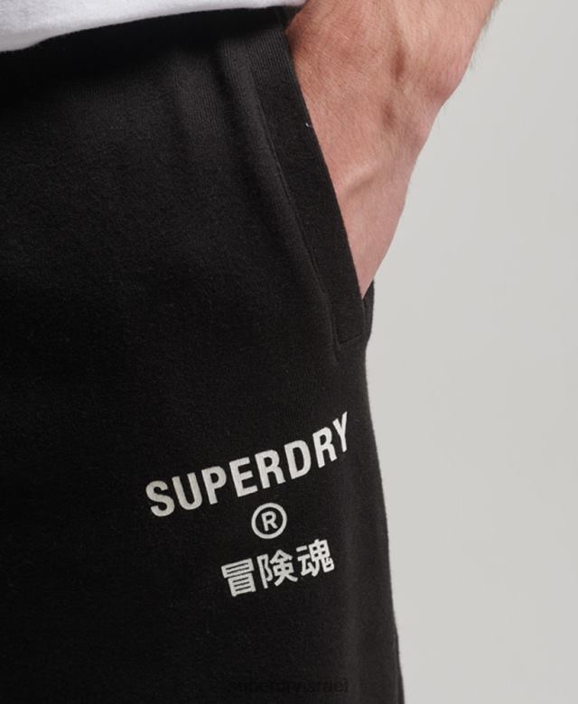 il Superdry גברים קוד core sport joggers שָׁחוֹר 4LX2Z6377 הַלבָּשָׁה