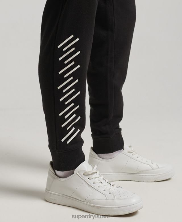 il Superdry גברים קוד core sport joggers שָׁחוֹר 4LX2Z6377 הַלבָּשָׁה