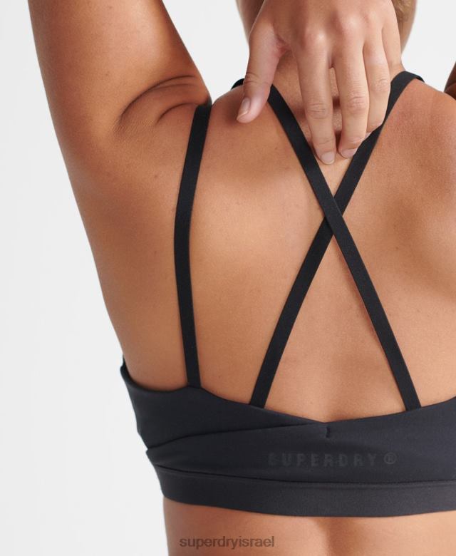 il Superdry נשים חזייה flex cross back שָׁחוֹר 4LX2Z4209 הַלבָּשָׁה