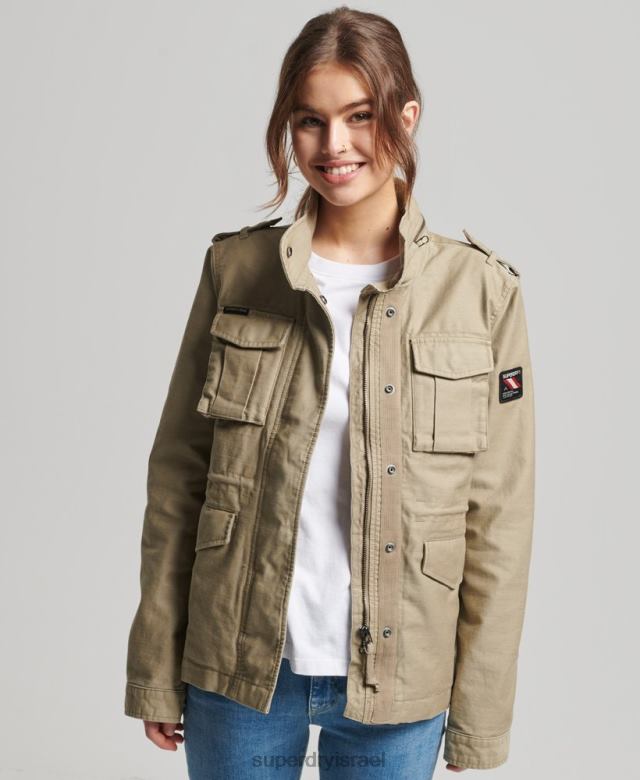 il Superdry נשים מעיל וינטג' m65 לְהִשְׁתַזֵף 4LX2Z3525 הַלבָּשָׁה