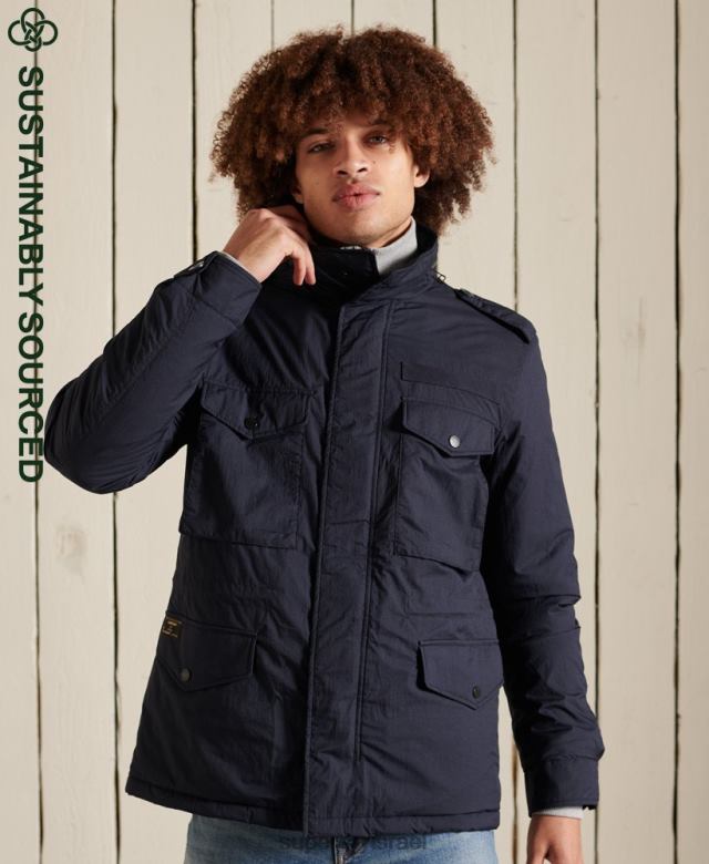 il Superdry גברים מעיל צבאי m-65 כְּחוֹל 4LX2Z4675 הַלבָּשָׁה