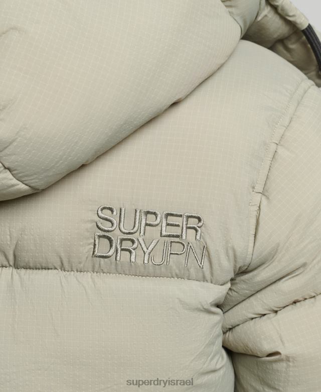 il Superdry נשים מקטורן ripstop עם קפוצ'ון ירוק 4LX2Z3574 הַלבָּשָׁה