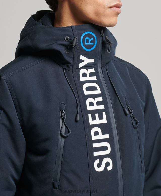 il Superdry גברים מעיל מעיל רוח אולטימטיבי sd חיל הים 4LX2Z1078 הַלבָּשָׁה