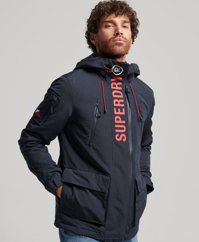 il Superdry גברים מעיל מעיל רוח אולטימטיבי sd חיל הים 4LX2Z1101 הַלבָּשָׁה