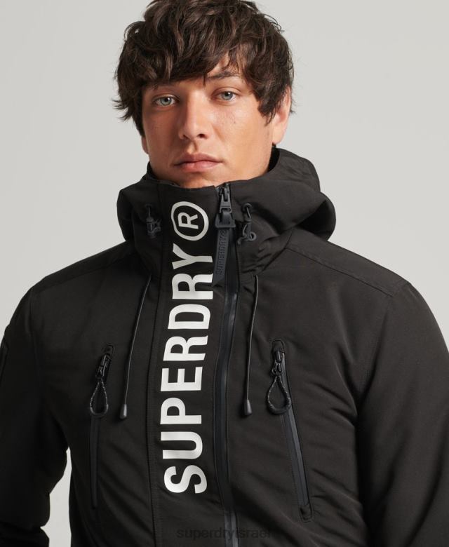 il Superdry גברים מעיל מעיל רוח אולטימטיבי sd שָׁחוֹר 4LX2Z1187 הַלבָּשָׁה