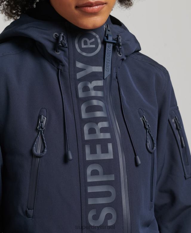 il Superdry נשים מעיל רוח אולטימטיבי sd עם ברדס חיל הים 4LX2Z3587 הַלבָּשָׁה