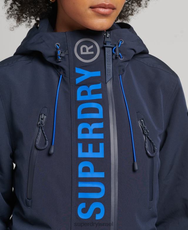 il Superdry נשים מעיל רוח אולטימטיבי sd עם ברדס חיל הים 4LX2Z3664 הַלבָּשָׁה