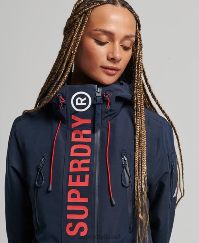 il Superdry נשים מעיל רוח אולטימטיבי sd עם ברדס חיל הים 4LX2Z3738 הַלבָּשָׁה