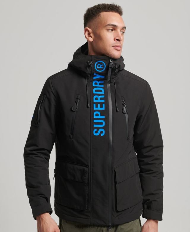 il Superdry גברים מעיל מעיל רוח אולטימטיבי sd שָׁחוֹר 4LX2Z922 הַלבָּשָׁה