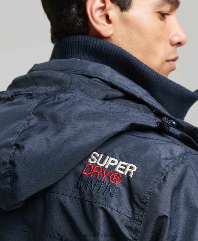 il Superdry גברים מעיל הרים sd windcheater חיל הים 4LX2Z1014 הַלבָּשָׁה