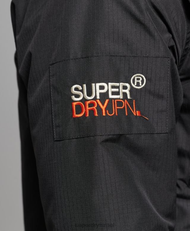 il Superdry גברים מעיל הרים sd windcheater שָׁחוֹר 4LX2Z1160 הַלבָּשָׁה