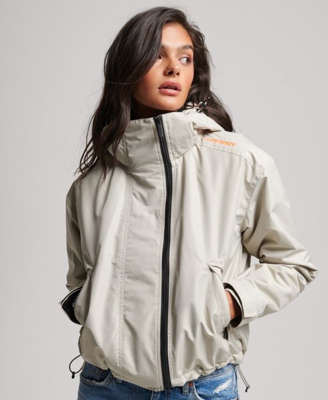 il Superdry נשים מעיל sd-windcheater אפור 4LX2Z3519 הַלבָּשָׁה