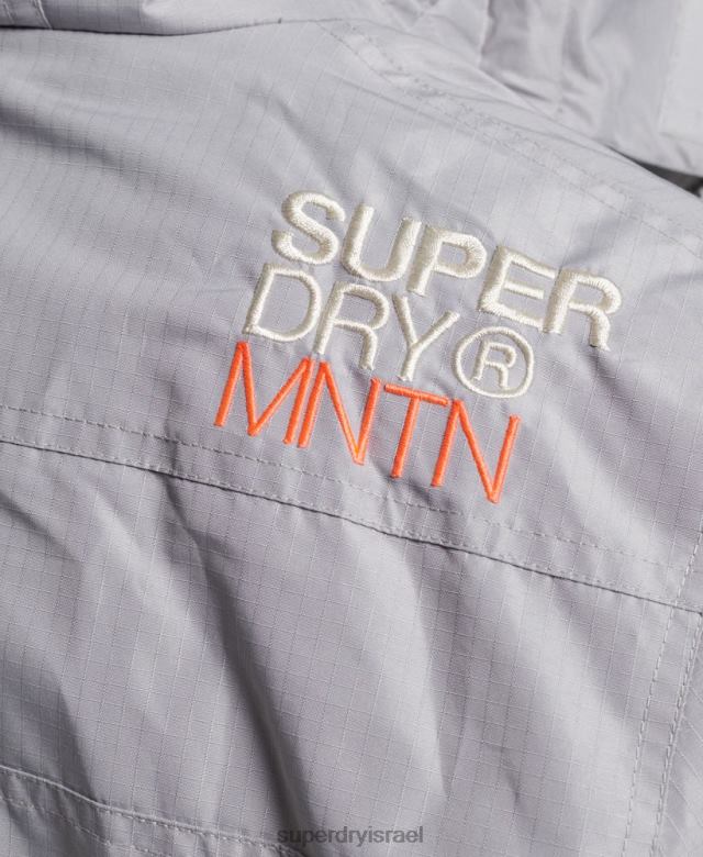 il Superdry נשים מעיל הרים sd-windcheater אפור בהיר 4LX2Z3533 הַלבָּשָׁה