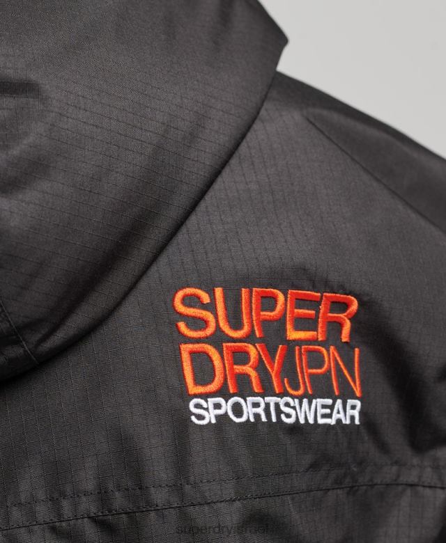 il Superdry נשים מעיל sd-windcheater שָׁחוֹר 4LX2Z3551 הַלבָּשָׁה