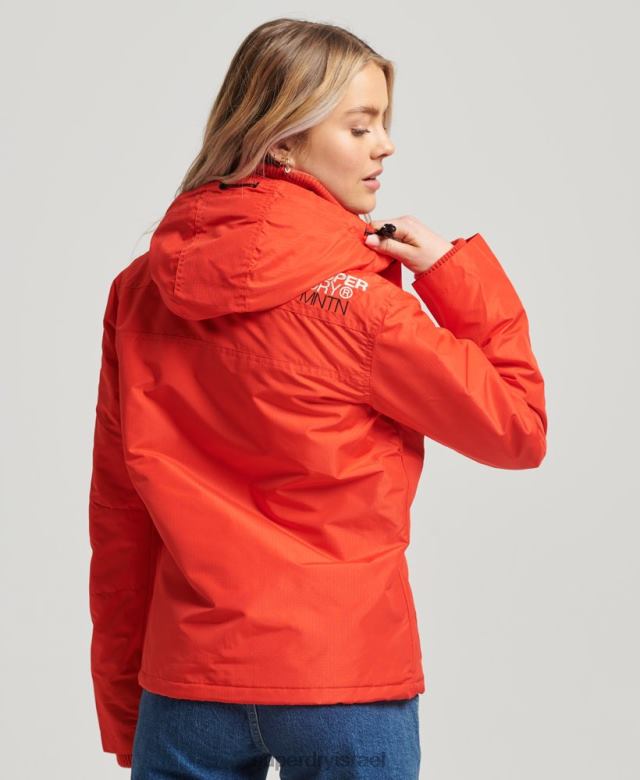 il Superdry נשים מעיל הרים sd-windcheater אָדוֹם 4LX2Z3554 הַלבָּשָׁה