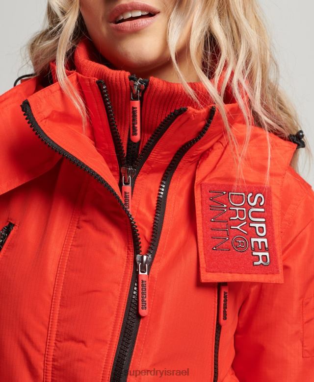 il Superdry נשים מעיל הרים sd-windcheater אָדוֹם 4LX2Z3554 הַלבָּשָׁה