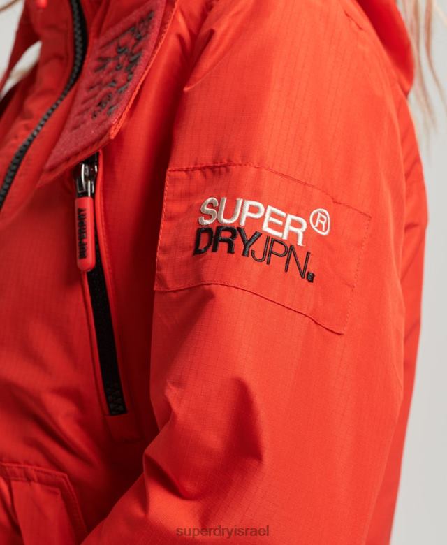 il Superdry נשים מעיל הרים sd-windcheater אָדוֹם 4LX2Z3554 הַלבָּשָׁה