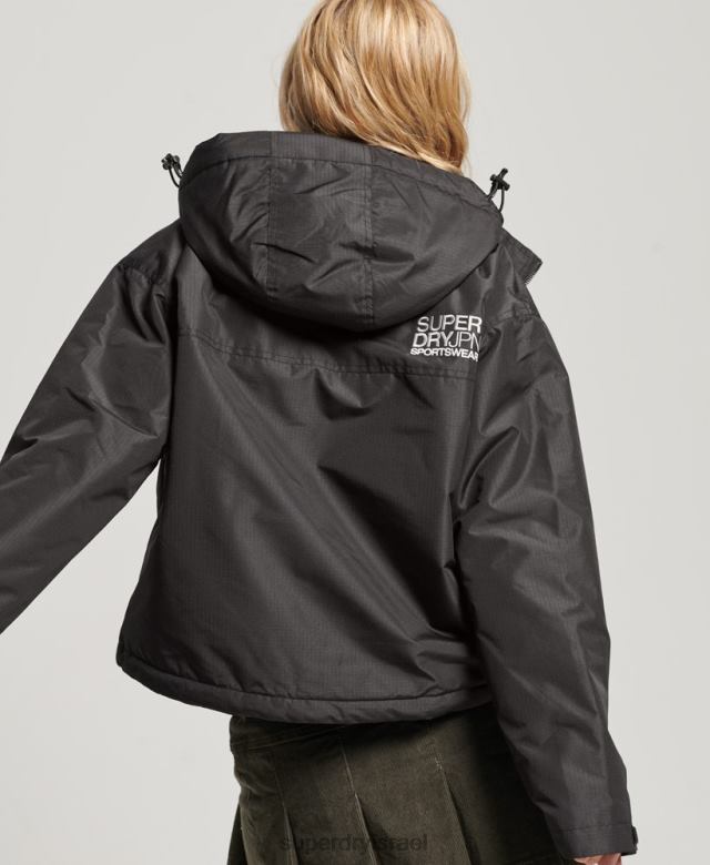 il Superdry נשים מעיל sd-windcheater שָׁחוֹר 4LX2Z3557 הַלבָּשָׁה